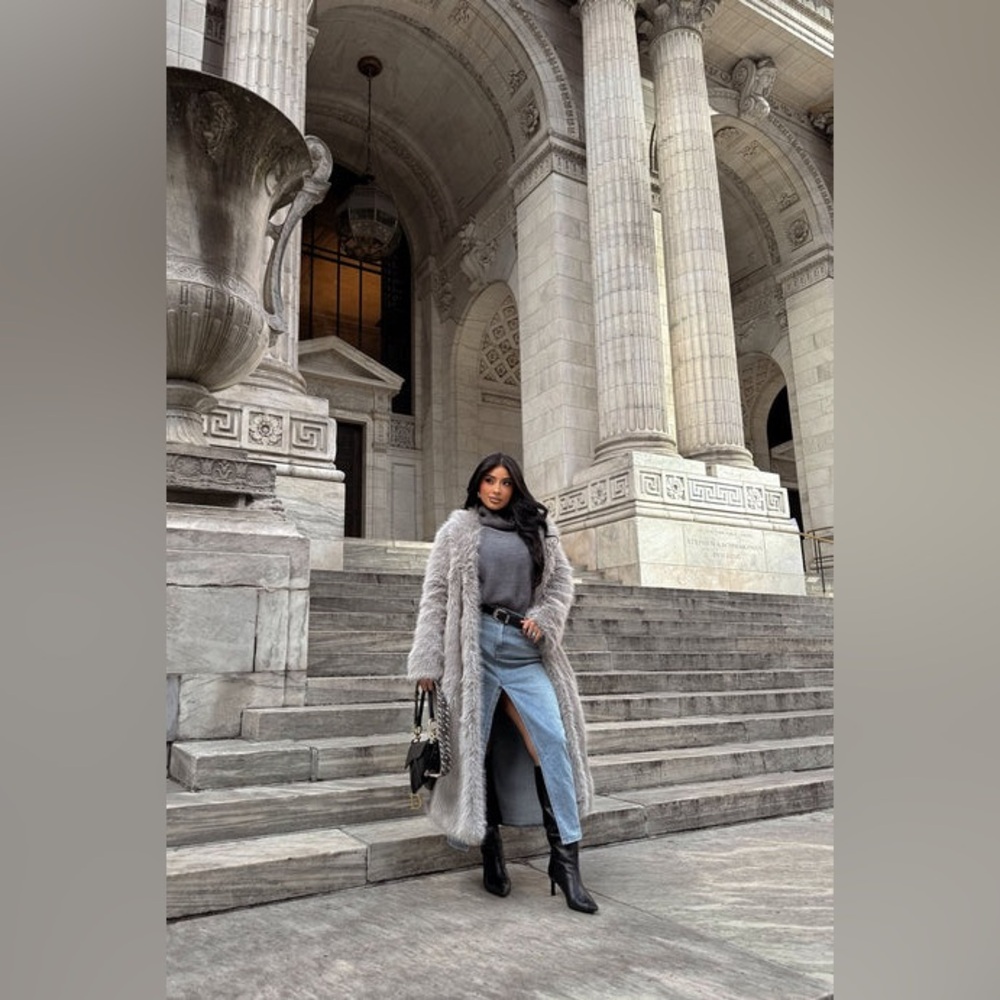 Faux fur coat jobelle - Picture 7 of 14